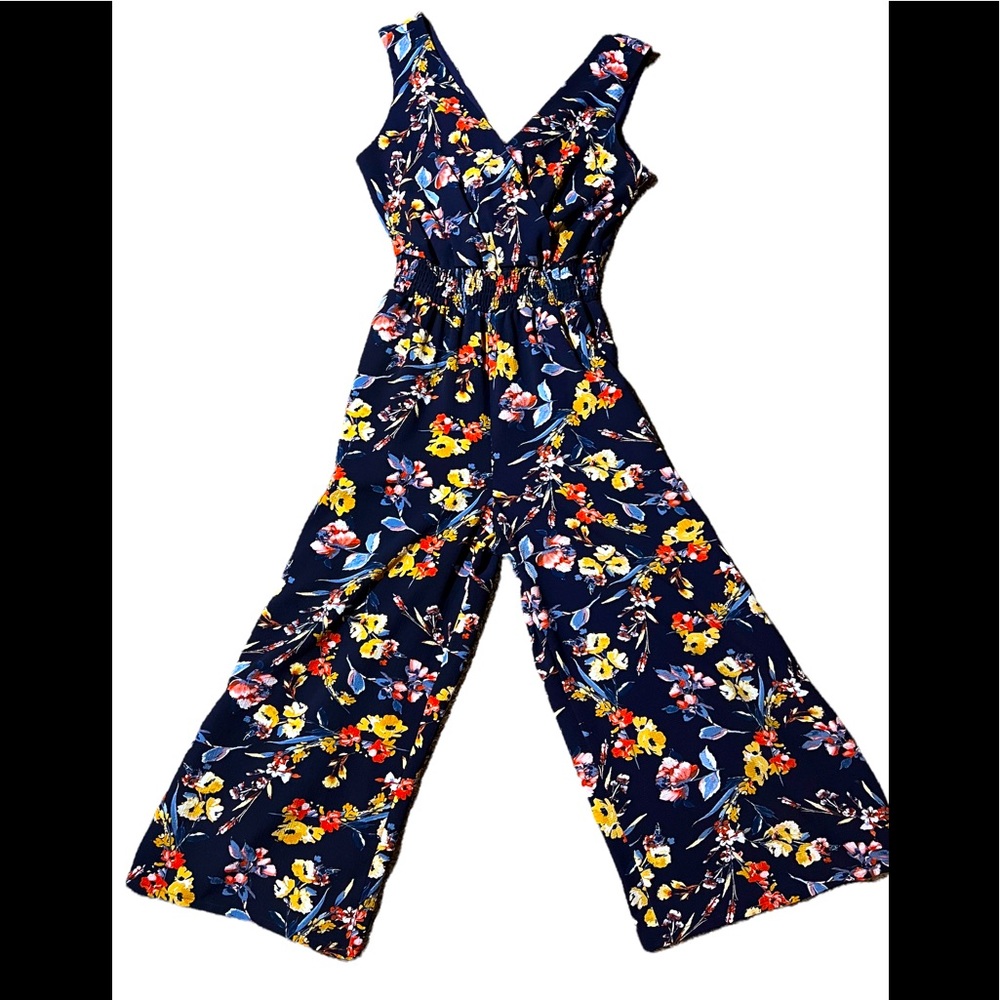 Fancy floral jumpsuit - ankle length romper